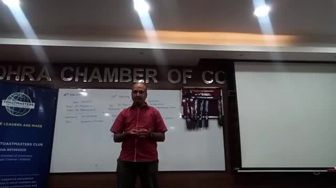 Madras Toast Masters CLUB. - Meet